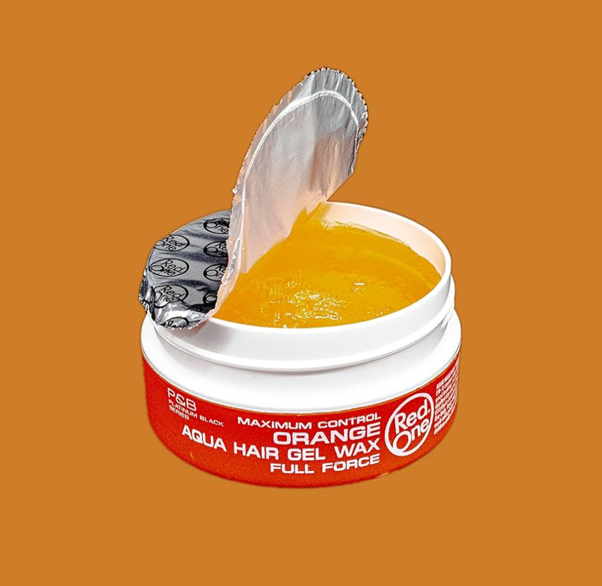 Red One Full Force Aqua Hair Gel Wax Orange - 150ml