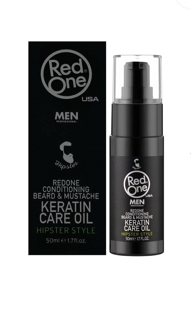 Red One Conditioning Beard & Mustache Keratin Care Oil - 50ml