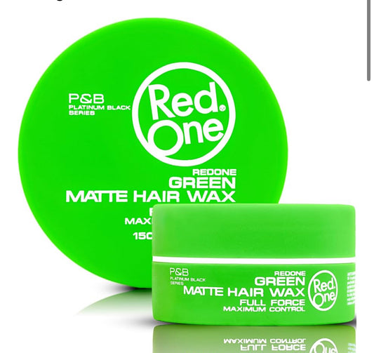 Red One Full Force Matte Hair Wax Green - 150ml