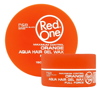 Red One Full Force Aqua Hair Gel Wax Orange - 150ml
