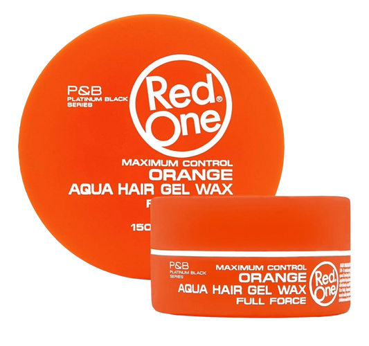 Red One Full Force Aqua Hair Gel Wax Orange - 150ml
