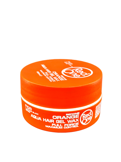 Red One Full Force Aqua Hair Gel Wax Orange - 150ml