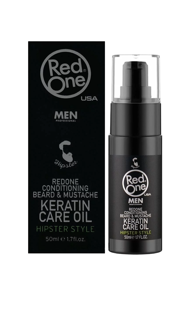 Red One Conditioning Beard & Mustache Keratin Care Oil - 50ml