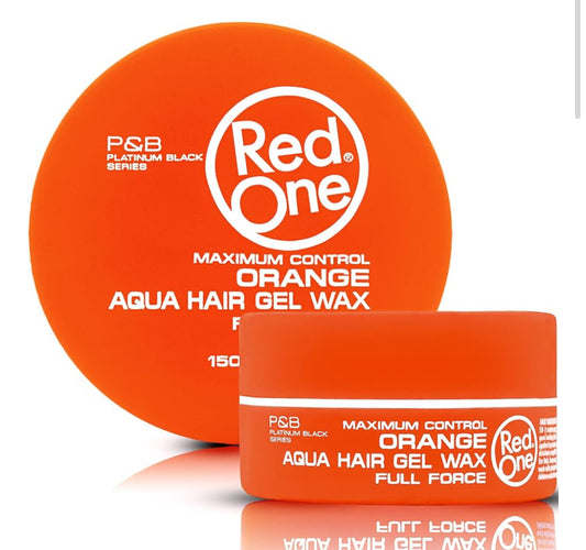 Red One Full Force Aqua Hair Gel Wax Orange - 150ml