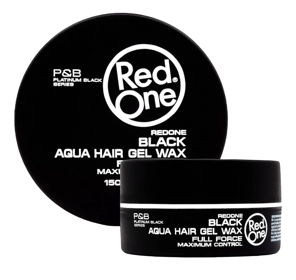 Red One Full Force Aqua Hair Gel Wax Black - 150ml