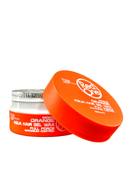 Red One Full Force Aqua Hair Gel Wax Orange - 150ml